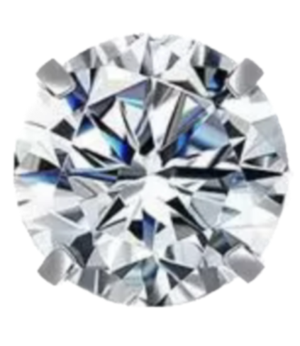 Extra Mini White crystal frame charm