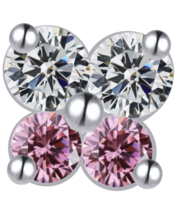 Extra Tiny butterfly crystal frame charm