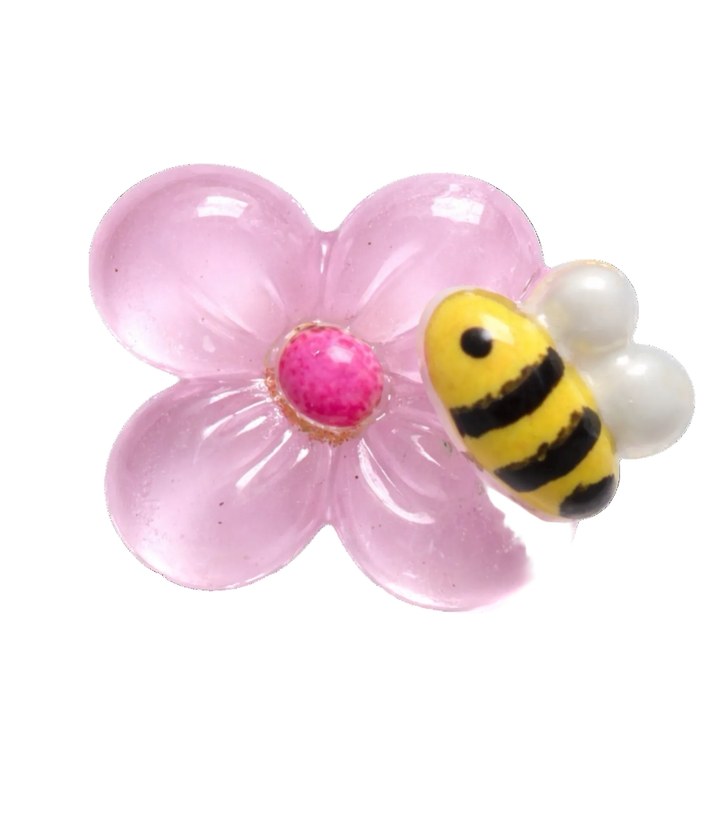 Pink bee flower inner charm