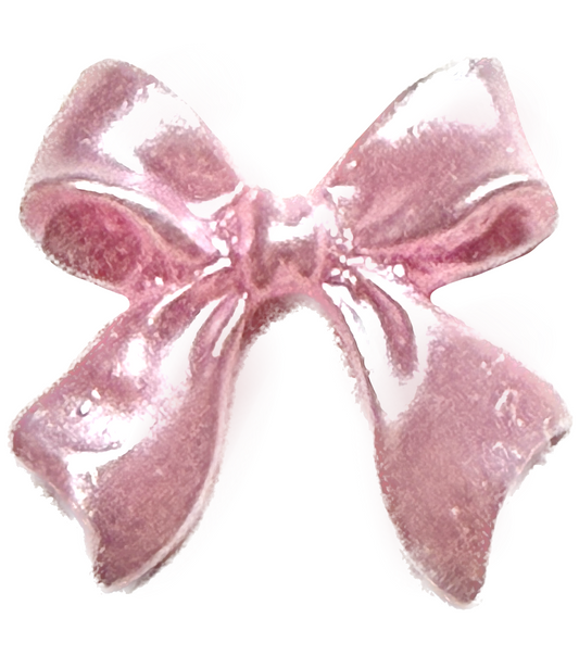 Extra Pink Iridescent Bow Frame Charm