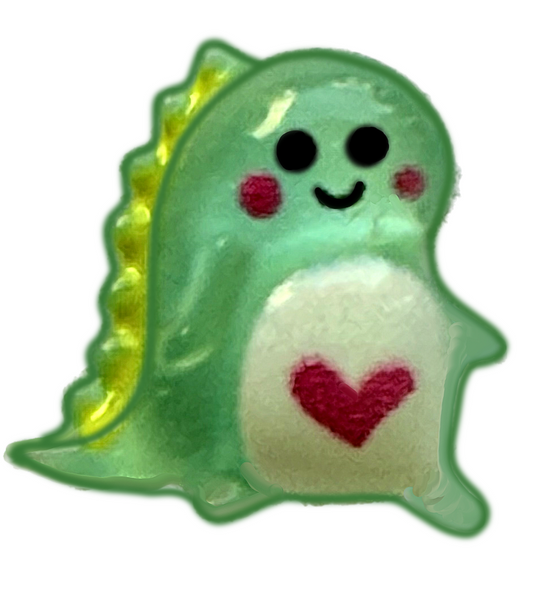 Extra Green Dinosaur Frame Charm