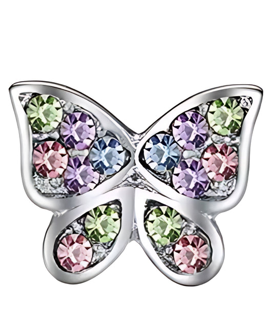 Extra Colorful butterfly frame Charm