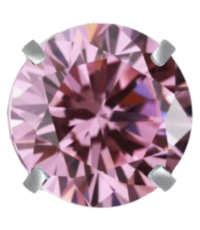 Extra Mini Pink crystal frame charm