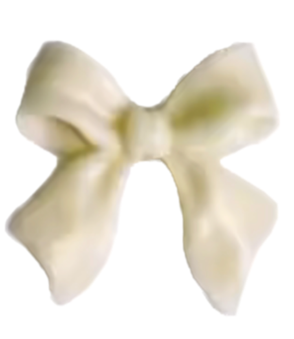 Tiny butter yellow bow inner charm
