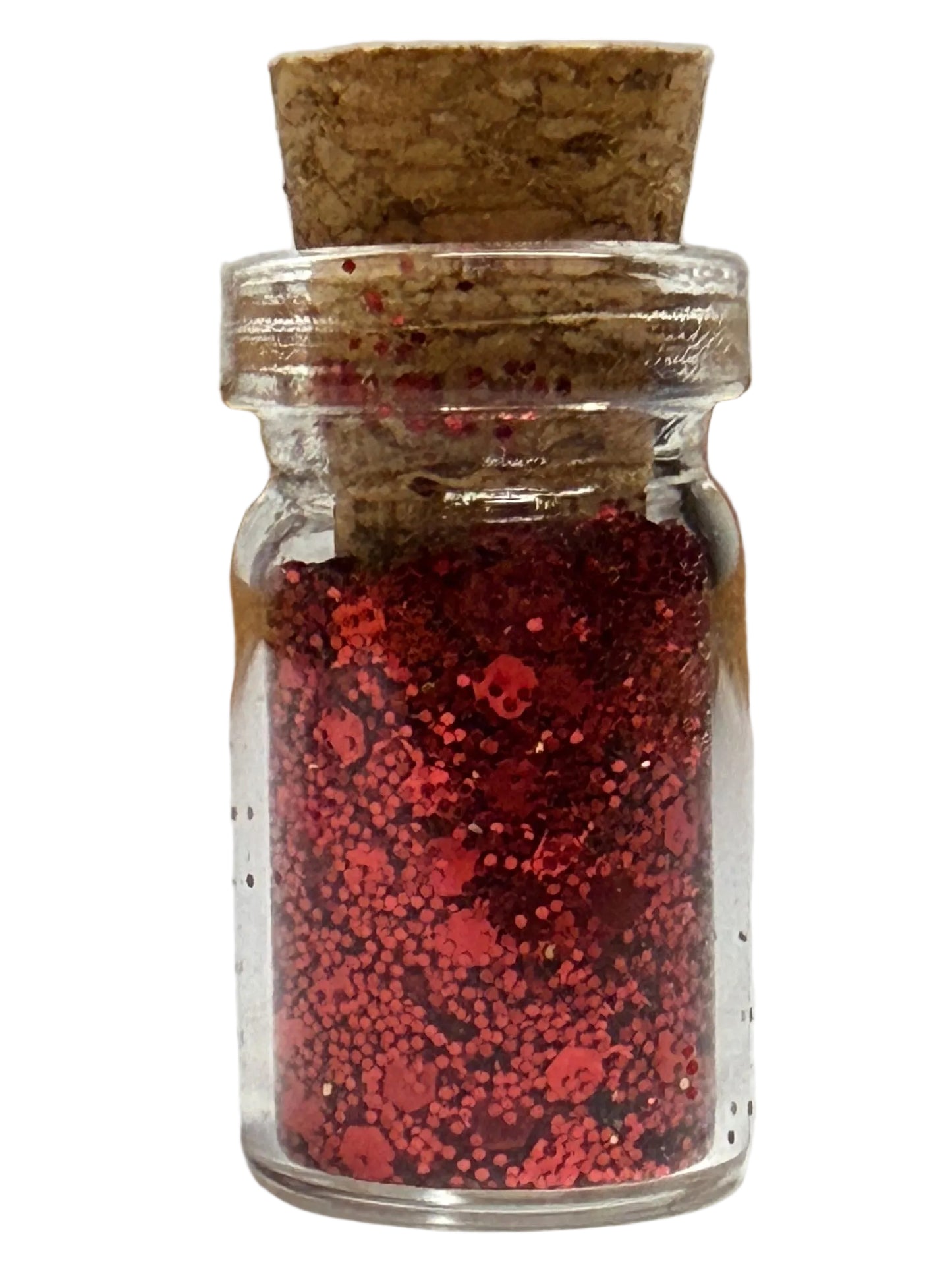 Tiny Red Glitter Bottle
