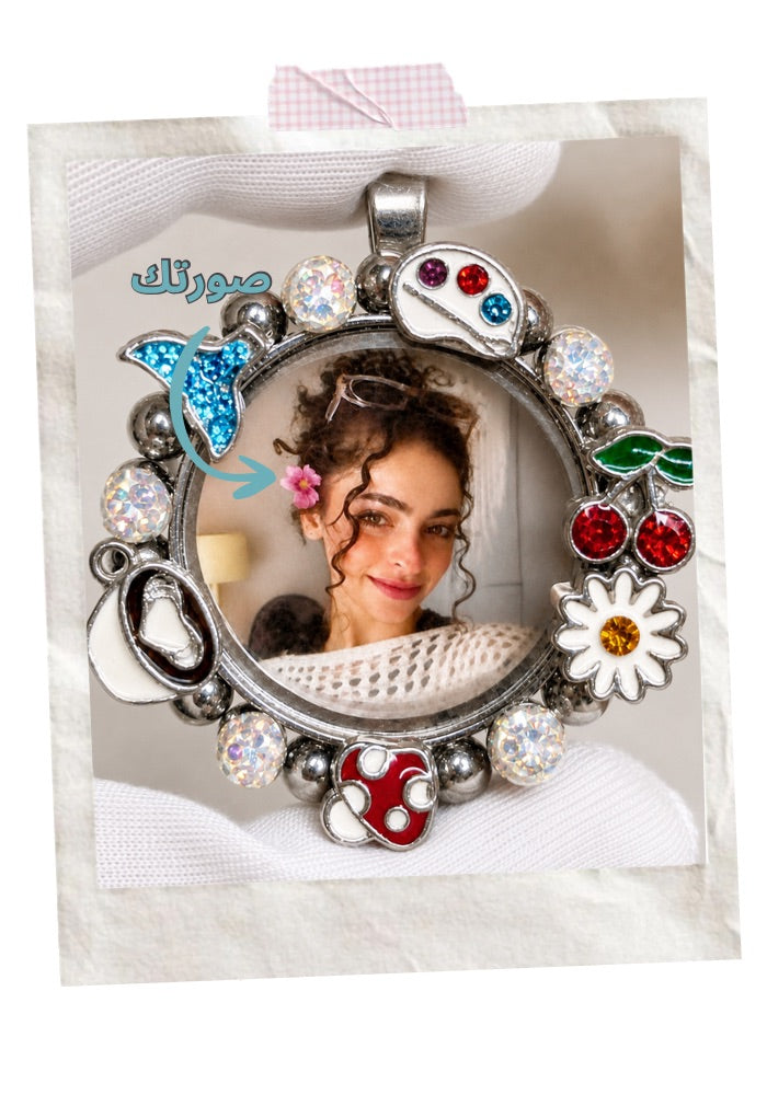 with Your Photo( medium locket)