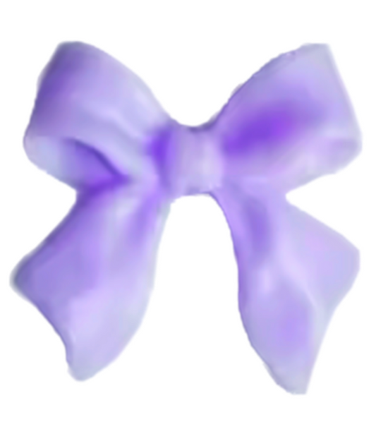 Extra Tiny purple bow inner charm