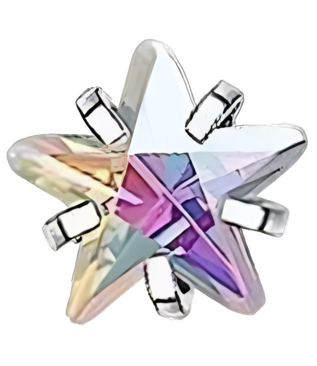 Extra Mini Star crystal frame charm