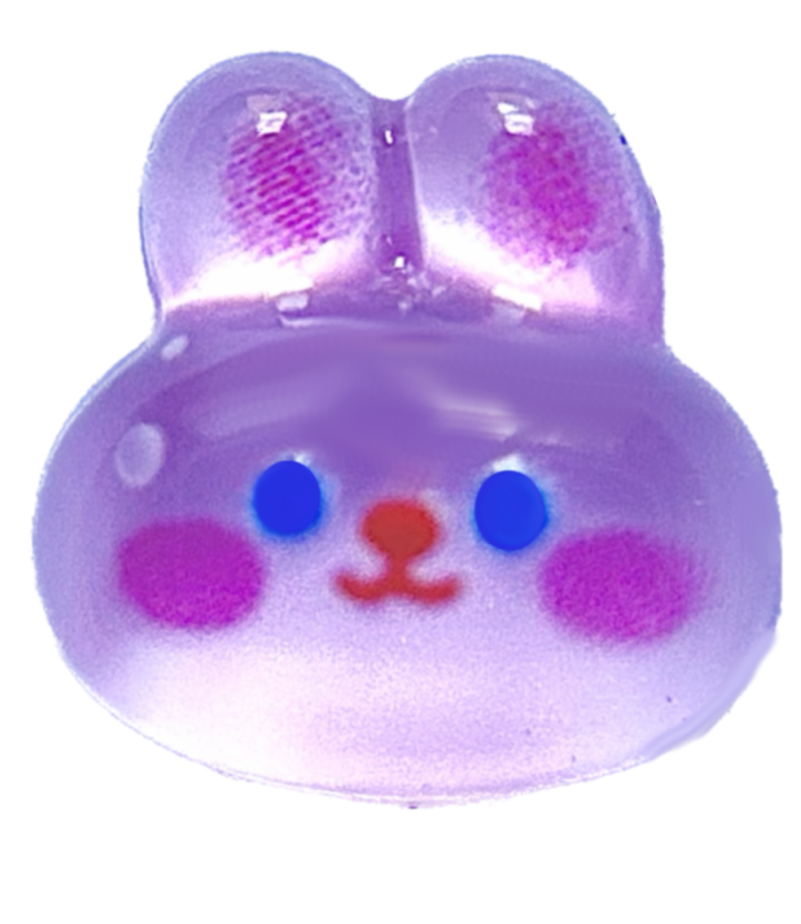 Purple Bunny Frame Charm