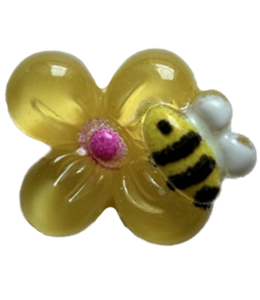 Extra Yellow bee flower inner charm