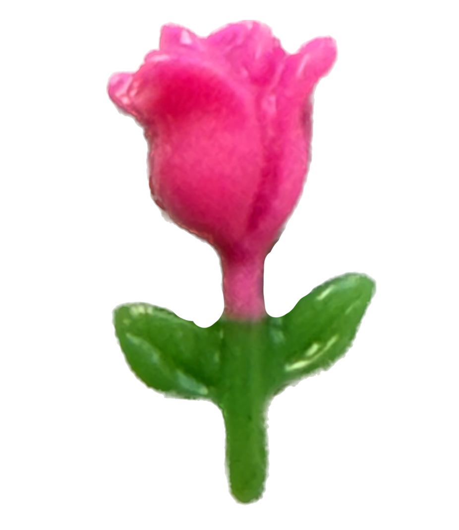 Extra Pink tulip flower inner charm