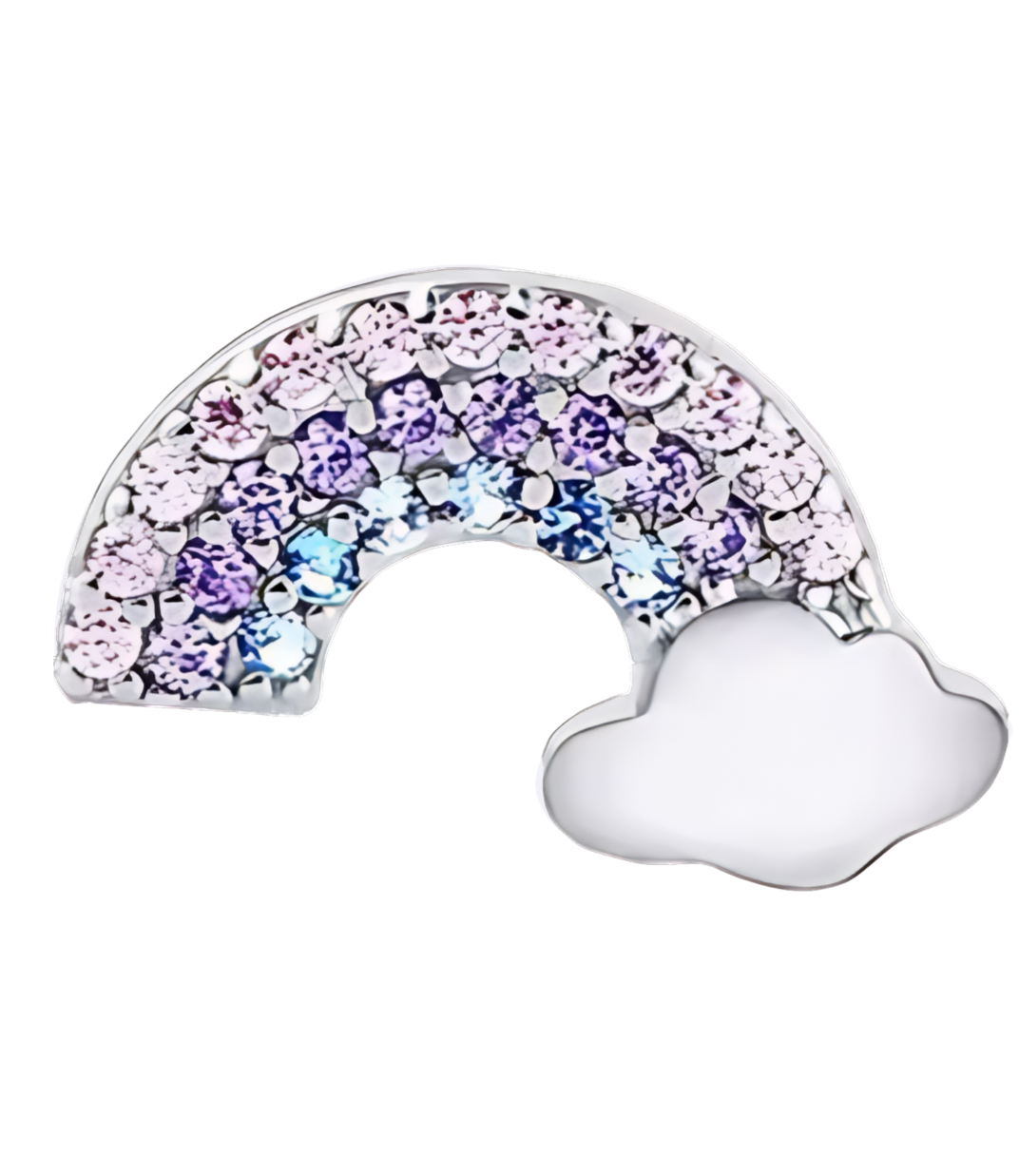 Extra Rainbow crystal frame Charm