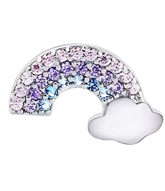 Extra Rainbow crystal frame Charm